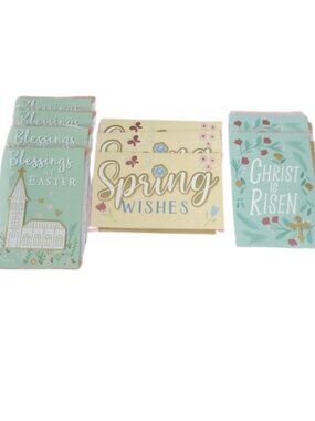Pembrook Easter Spring Greeting Cards, Set of 9